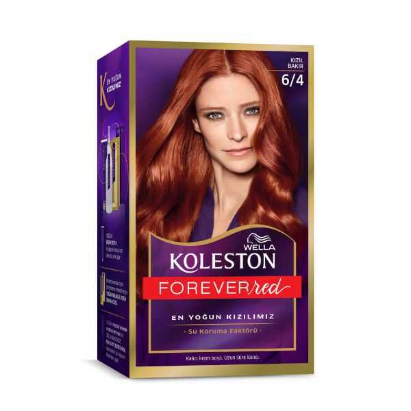 Koleston Kit Hair Color 6/4 Red Copper Permanent Dye by Beauty Care Bag