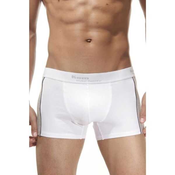Kom Leo Short 8505 Comfortable Cotton Lounge Shorts in White by Beauty Care Bag