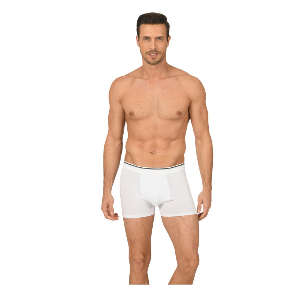 Kom Hendrix Boxer Classic Comfort Men's Underwear White by Beauty Care Bag