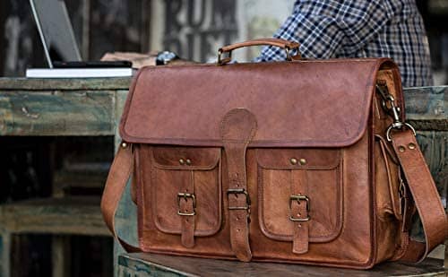 The Cambridge Briefcase by Classy Leather Bags