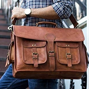 The Cambridge Briefcase by Classy Leather Bags