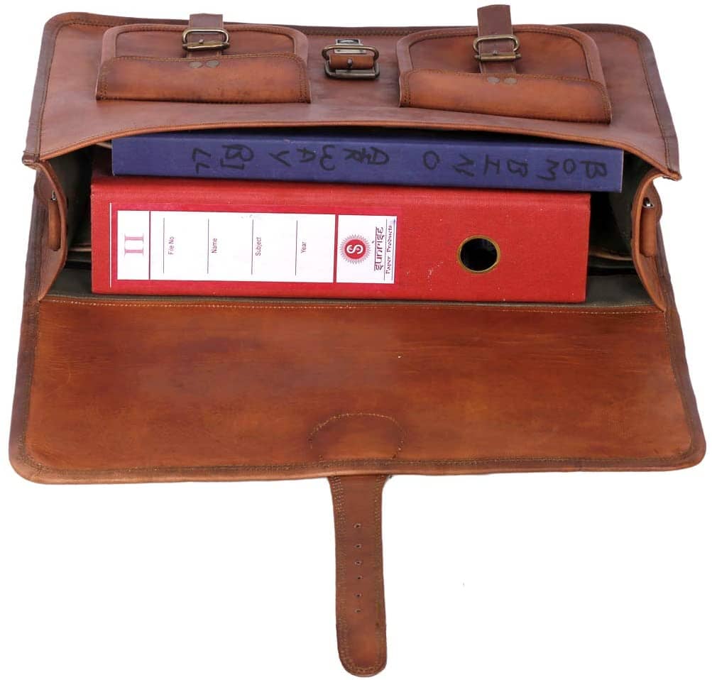 The Cambridge Briefcase by Classy Leather Bags