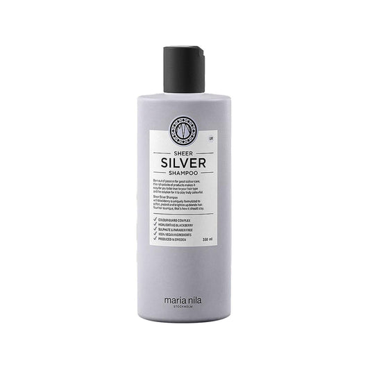 Maria Nila Sheer Silver Sulfate-Free Shampoo for Blonde Hair - Gentle, Toning, 11.83 fl oz by Beauty Care Bag