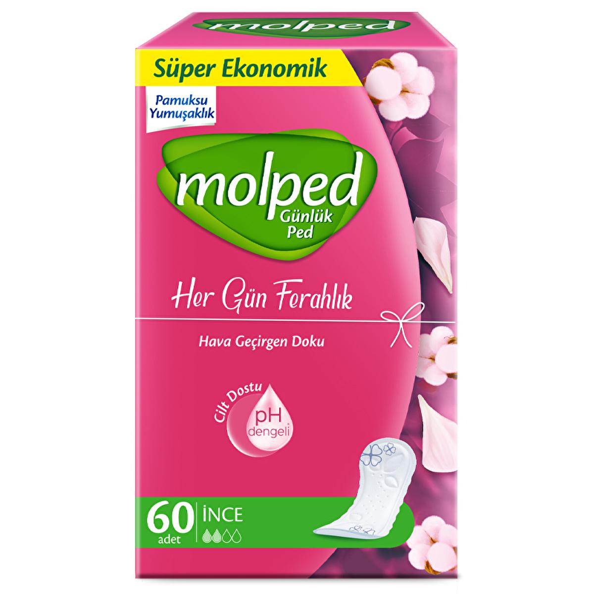Molped Daily Pads for Women - pH Balanced, Breathable Daily Hygiene Products for Freshness and Comfort by Beauty Care Bag