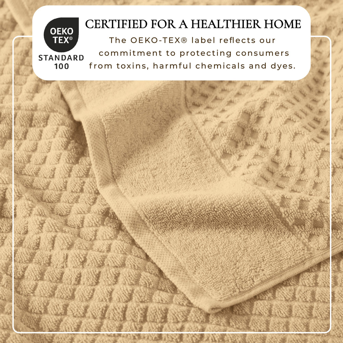 Cotton Diamond Waffle Weave Bath Towel Set - Grayson Collection by Great Bay Home