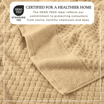 Cotton Diamond Waffle Weave Bath Towel Set - Grayson Collection by Great Bay Home