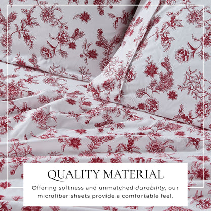 Watercolor Floral Sheet Set - Delia Collection by Great Bay Home