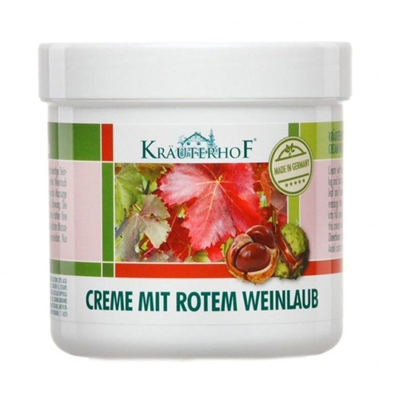 Krauterhof Red Vine Leaf Leg Cream for Tired Legs 100 ml by Beauty Care Bag