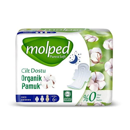 Molped Ultra Pure and Soft extra long overnight sanitary pads
