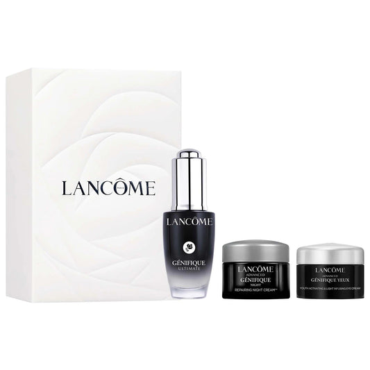 Lancôme Génifique skincare gift set with serum and cream