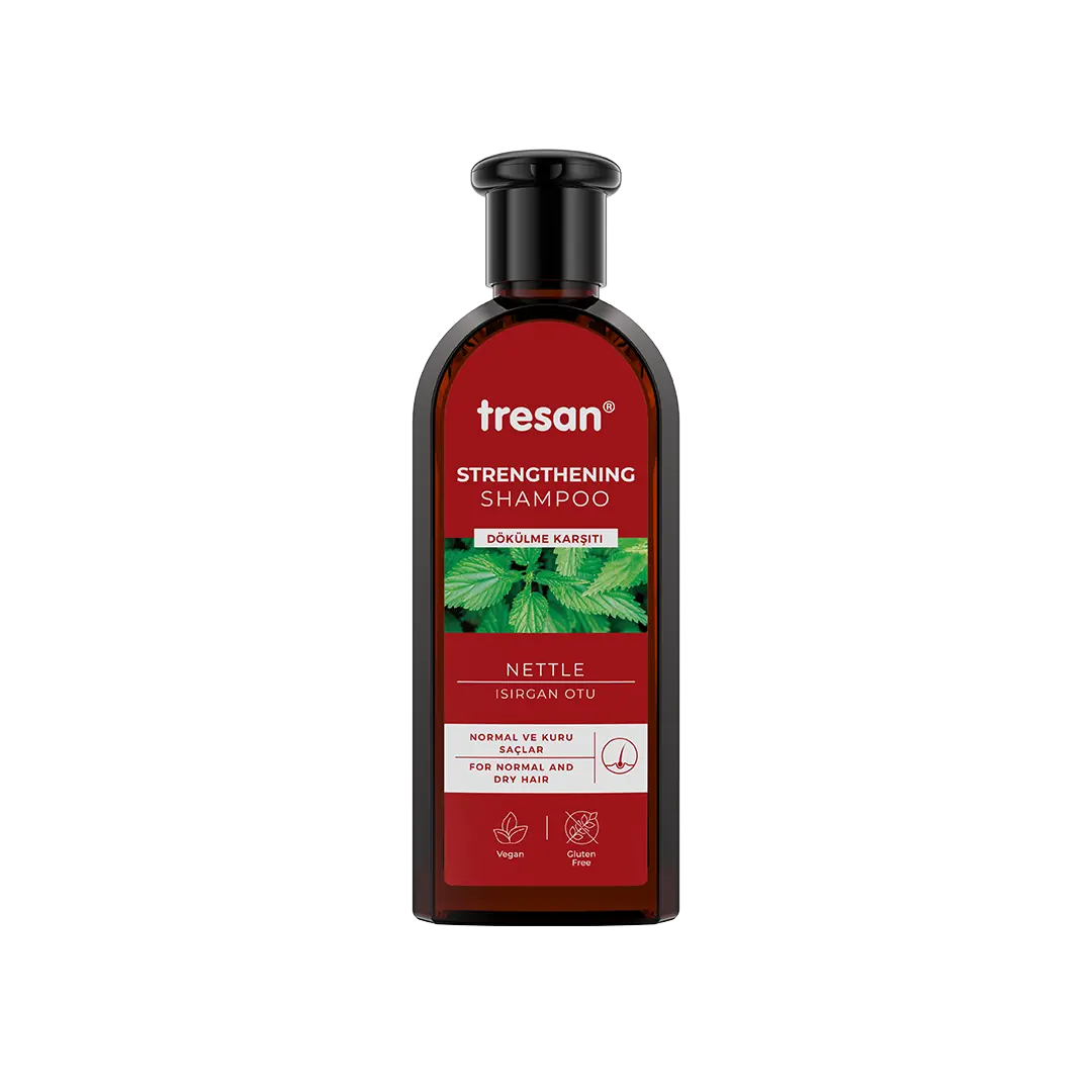 Tresan Nourishing Shampoo with Nettle Extract - 10.14 fl oz - Strengthens Hair, Natural Hair Care by Beauty Care Bag