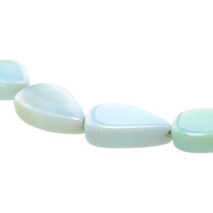 Amazonite Teardrop Gemstone Beads 7.5 Inch Strand - Natural Blue Green Stone by Continental Bead Suppliers