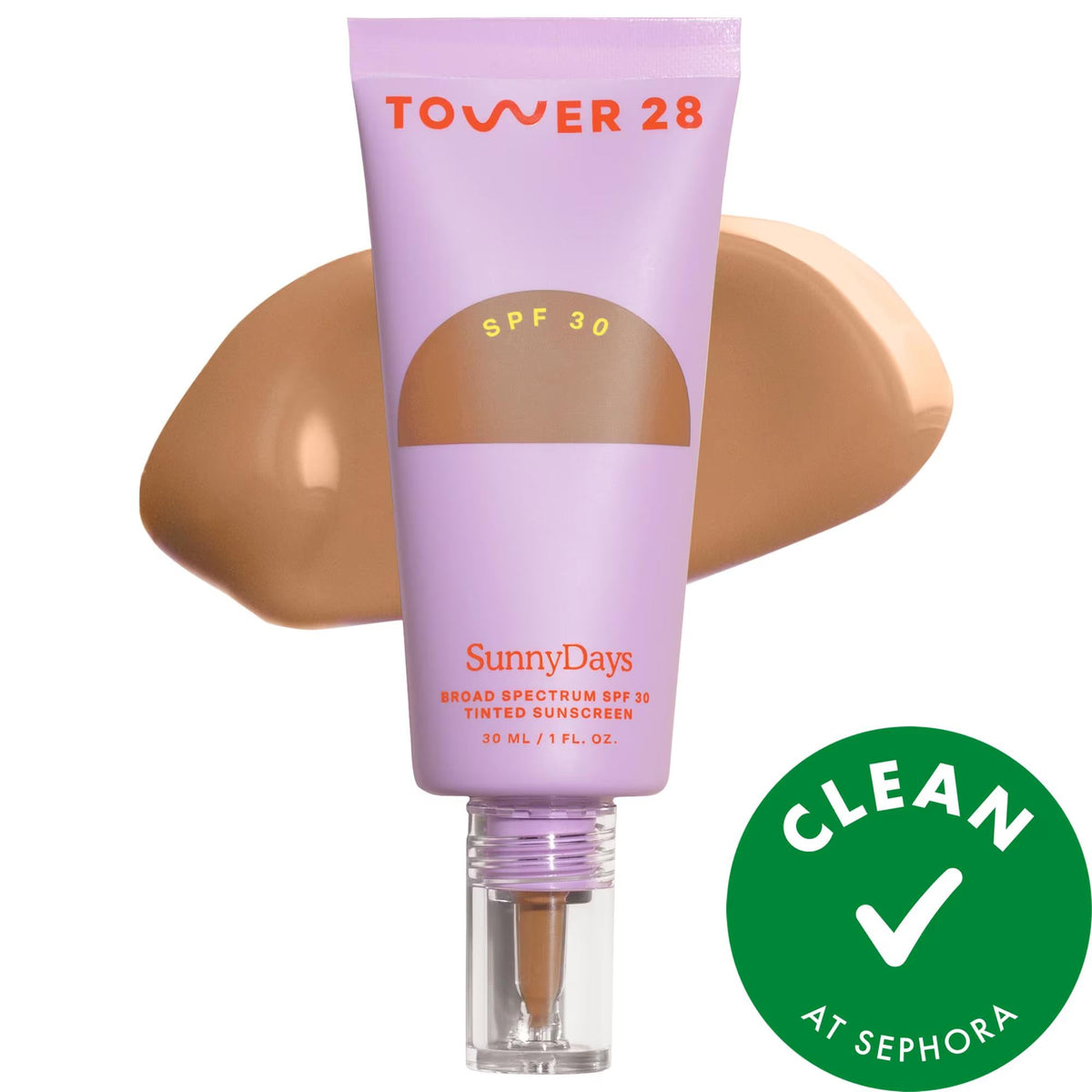 SunnyDays SPF 30 tinted sunscreen foundation with natural finish