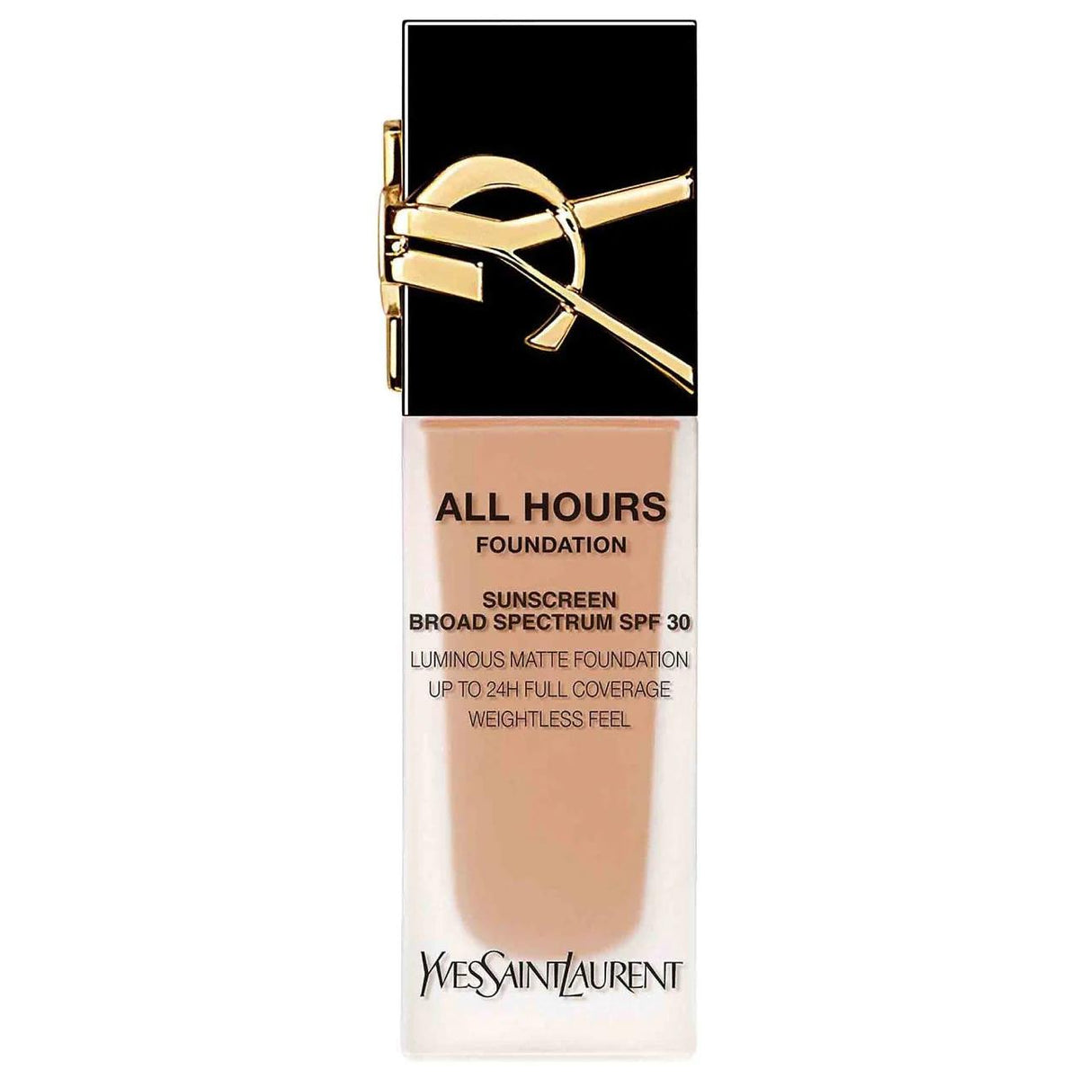 All Hours 24H Longwear Liquid Foundation with Hyaluronic Acid & SPF 30 - Matte Finish, Waterproof & Transfer Proof by Beauty Care Bag