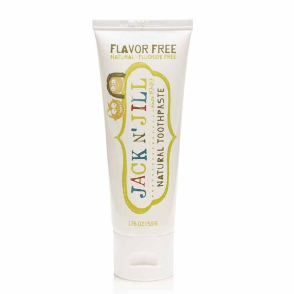 Jack and Jill Natural Toothpaste Flavor Free - Fluoride, Sugar & SLS-Free for Gentle Gum Care - Organic Children's Toothpaste, 50g by Beauty Care Bag