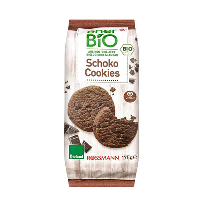 EnerBio Organic Chocolate Cookies Crunchy Snack 175g by Beauty Care Bag