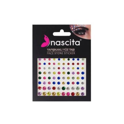 Nascita Face Jewels - Glam Up with Self-Adhesive Face Gems: Easy to Apply, Perfect for Festivals, Parties & Makeup Looks by Beauty Care Bag