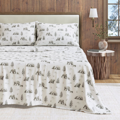Turkish Cotton Flannel Sheet - Lakeview Collection by Great Bay Home