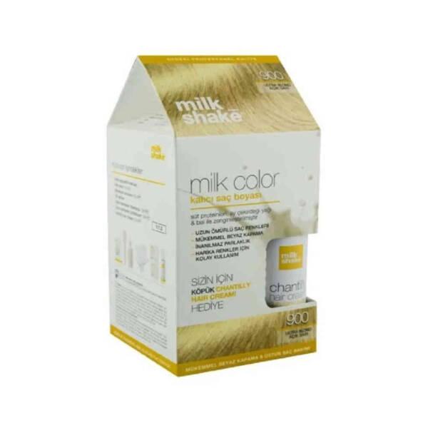Milk Shake Ultra Blond Light Blonde Hair Dye Set with Conditioning Benefits - Achieve Desired Blonde Shade at Home by Beauty Care Bag
