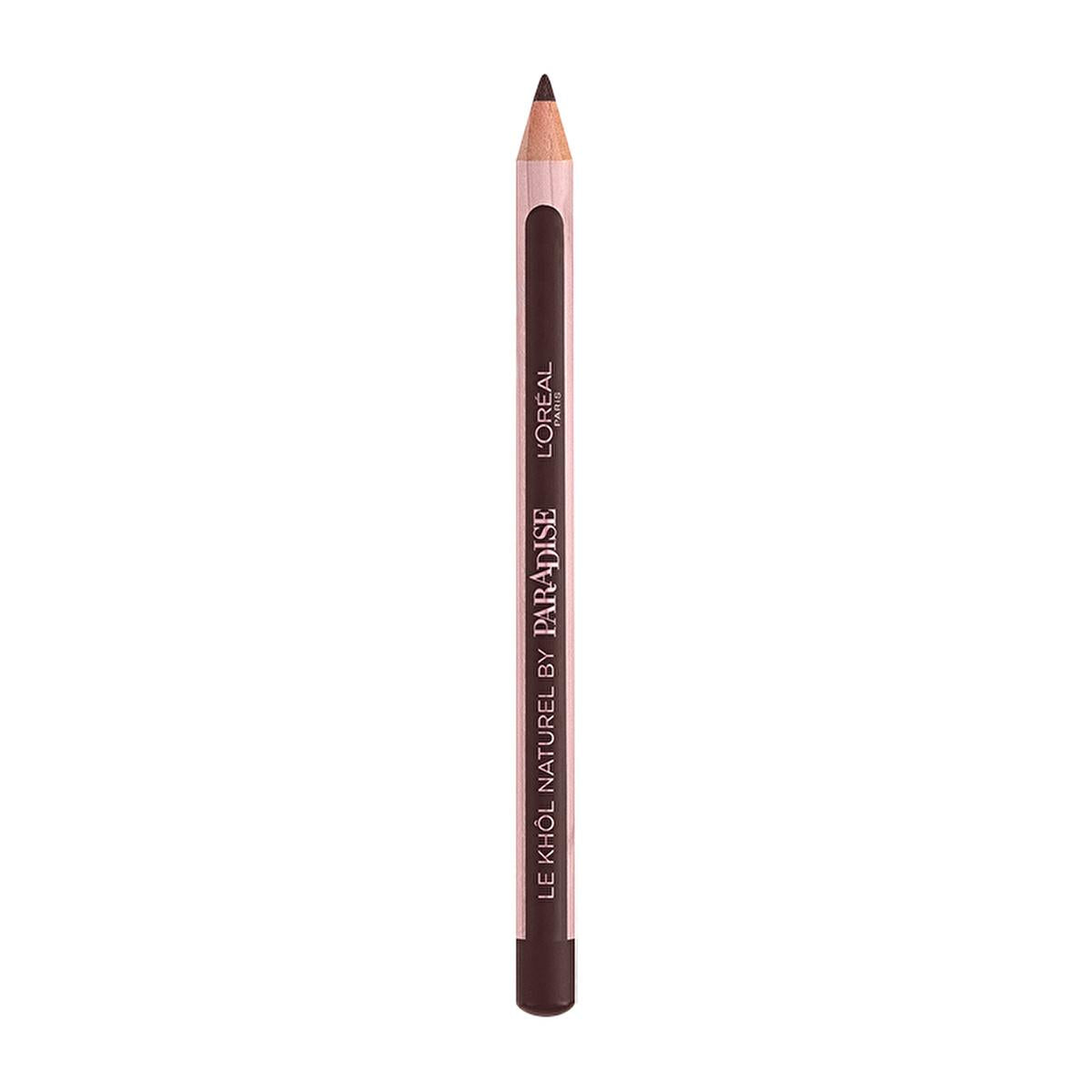 Loreal Paris Paradise Le Khol Brown Eyeliner Pencil: Natural, Long-Lasting, Smudge-Proof for Sensitive Eyes by Beauty Care Bag