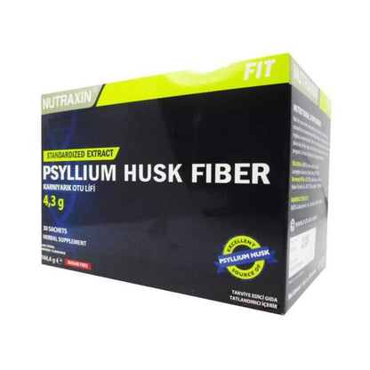 Nutraxin Psyllium Husk Fiber 30 Sachets - Natural Digestive Health Support & Constipation Relief Supplement by Beauty Care Bag