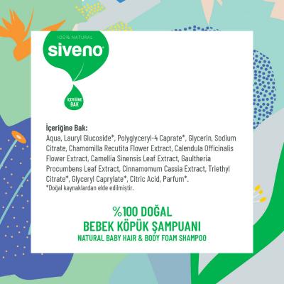 Siveno Baby Natural Shampoo: Gentle, Hypoallergenic & Paraben-Free - Perfect Baby Hair and Body Wash for Sensitive Skin (8.45 fl oz) by Beauty Care Bag
