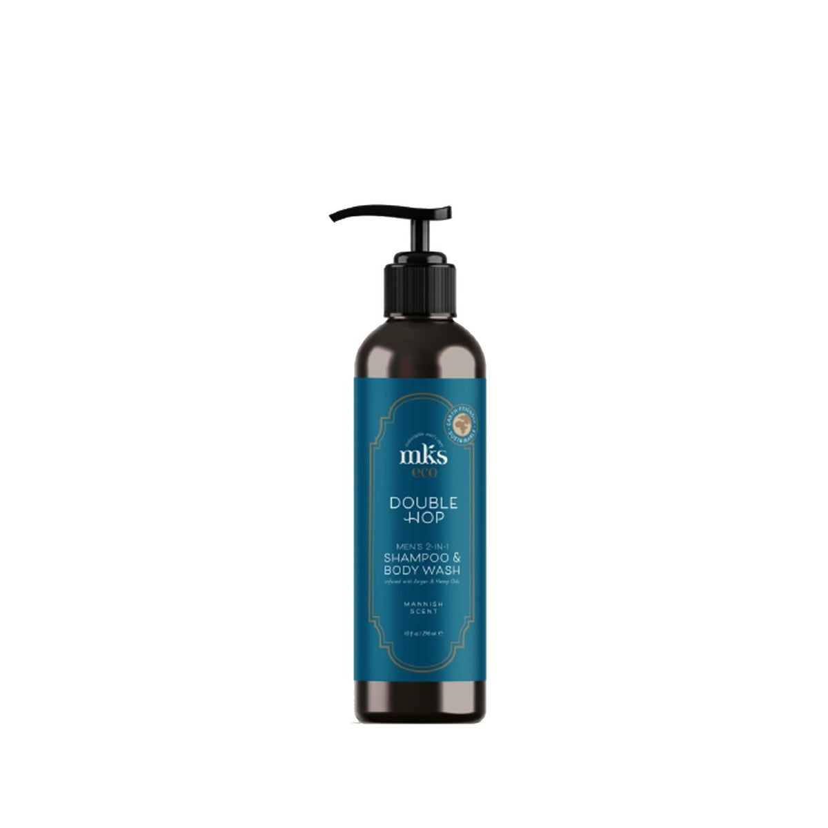 MKS Eco Double Hop Men's 2-in-1 Shampoo and Shower Gel - Eco-Friendly, 10 fl oz by Beauty Care Bag