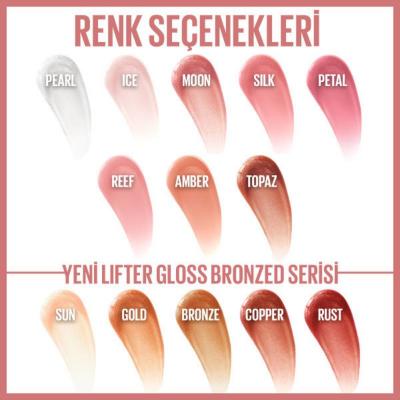 Maybelline Lifter Gloss: Hyaluronic Acid Hydrating Lip Gloss for Plump, Smooth Lips | Non-Sticky Formula - Silk Shade by Beauty Care Bag