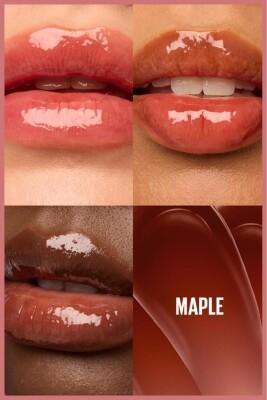 Maybelline Lifter Gloss: Honey Maple Hydrating Lip Gloss - Natural Warm Tone, Plumping Hyaluronic Acid Shine, Non-Sticky Formula by Beauty Care Bag