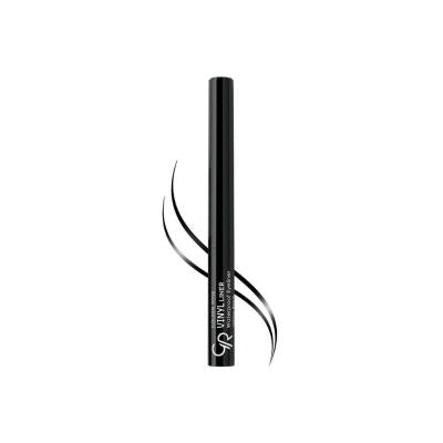 Golden Rose Vinyl Liner: Glossy Black Waterproof Eyeliner - Long Lasting, Smudge-Proof, Intense Color for a Dramatic Eye Look by Beauty Care Bag