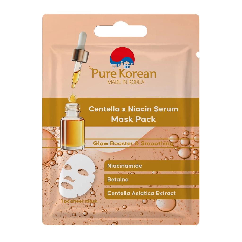 Pure Korean Centella & Niacin Serum Sheet Mask by Beauty Care Bag
