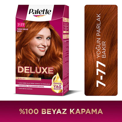 Palette Deluxe Intense Copper Hair Dye 7-77 by Beauty Care Bag
