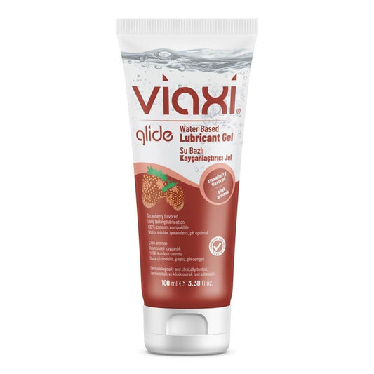 Viaxi Glide Strawberry Lubricant Gel 100 ml by Beauty Care Bag