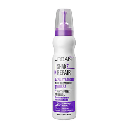 Urban Care Shake N Repair Hair Smoothing Foam - Vegan, Heat Protectant, Dermatologically Tested by Beauty Care Bag