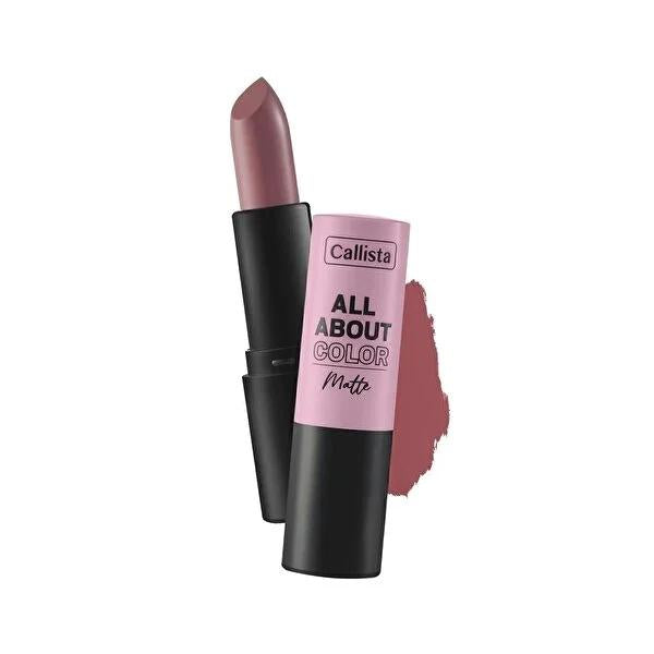 Callista Matte Lipstick: Long Lasting, Hydrating Pink Lipstick for Natural Look - Macadamia Oil Infused by Beauty Care Bag