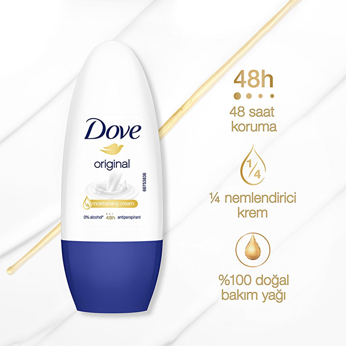 Dove Original: 48-Hour Antiperspirant Roll On Deodorant for Women - Moisturizing, Alcohol-Free, Sensitive Skin Formula with Natural Care Oil by Beauty Care Bag