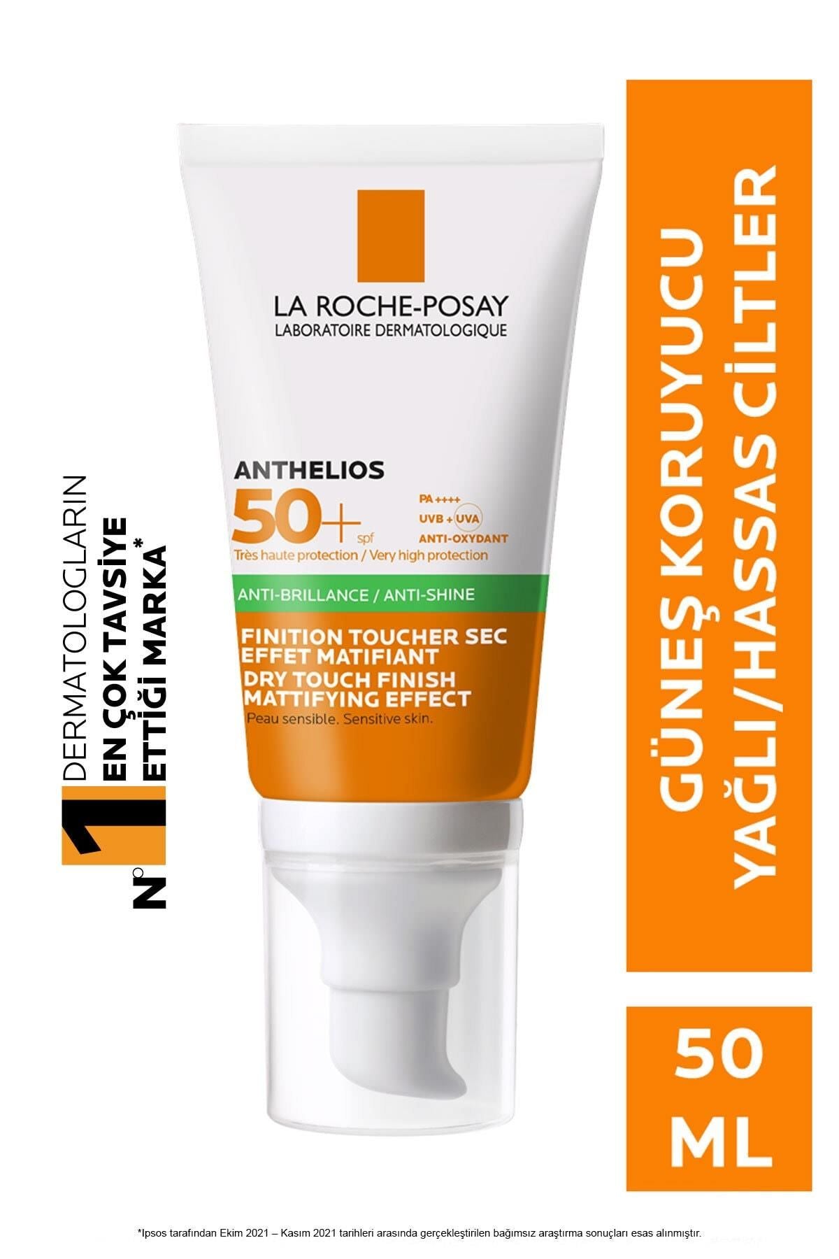 La Roche-Posay Tinted Sunscreen Gel-Cream SPF 50+ - Oil Control, Matte Finish for Sensitive Skin by Beauty Care Bag