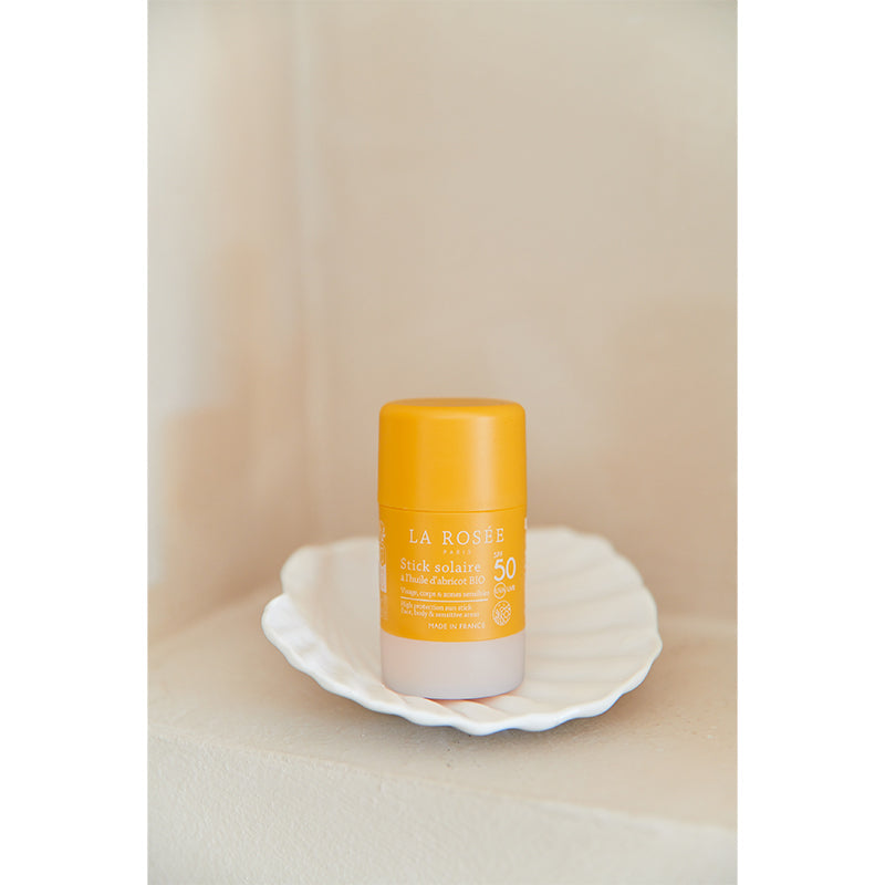 La Rosee Paris Organic Apricot Oil SPF 50+ Sunscreen Stick 18 ml by Beauty Care Bag