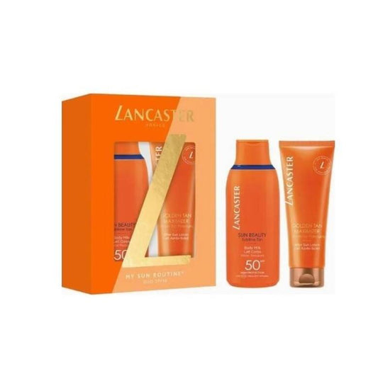 Lancaster Sun Body Milk SPF50 & After Sun Set 175ml + 125ml by Beauty Care Bag