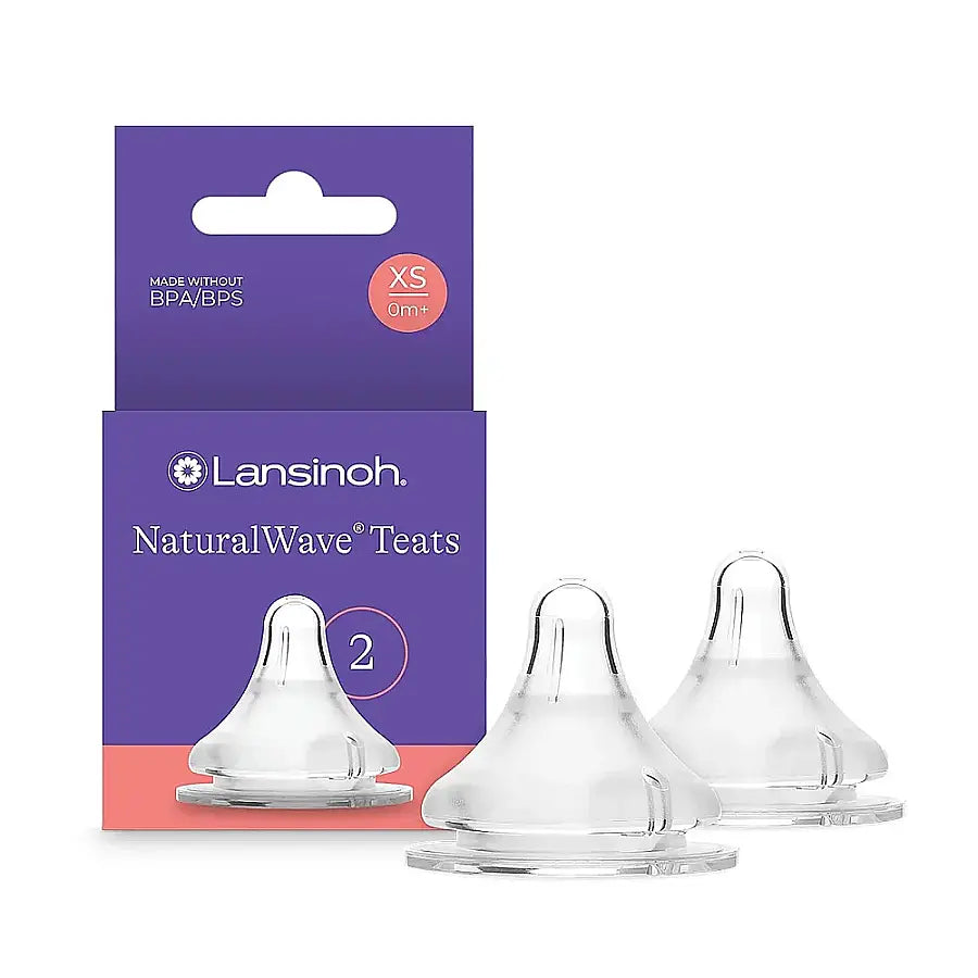 Lansinoh Natural Wave Extra Slow Flow Nipple XS 2-Pack by Beauty Care Bag