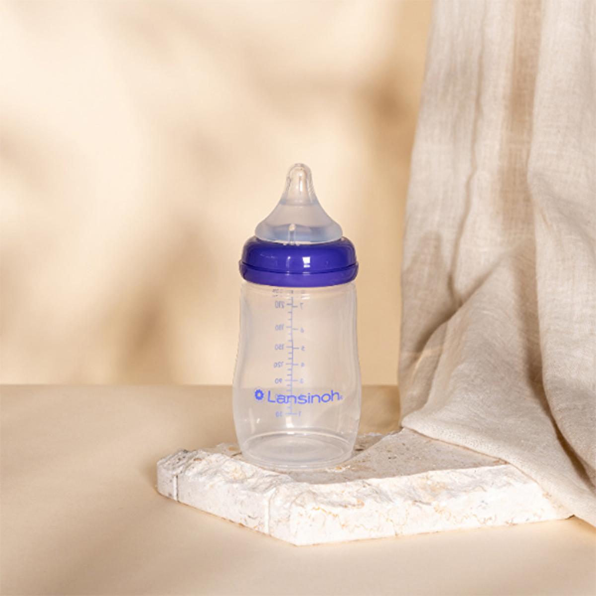 Lansinoh PP Biberon 240 ml Baby Bottle - Anti-Colic, BPA Free, Natural Feeding for InfantsBaby CareTorqelo.com
