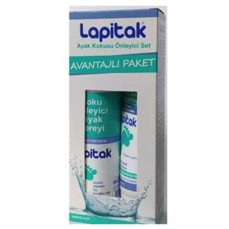 Lapitak Foot Odor Control Duo Set for Fresh Feet (2 Pieces) by Beauty Care Bag