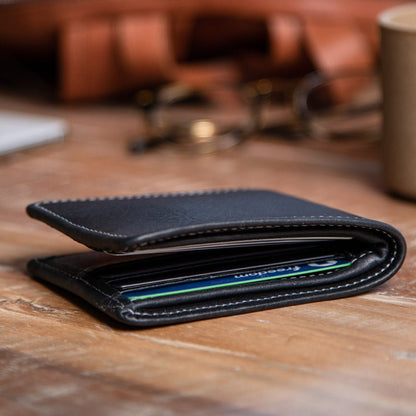 Large Billfold Wallet with RFID protection - BlackLarge BifoldTorqelo.com