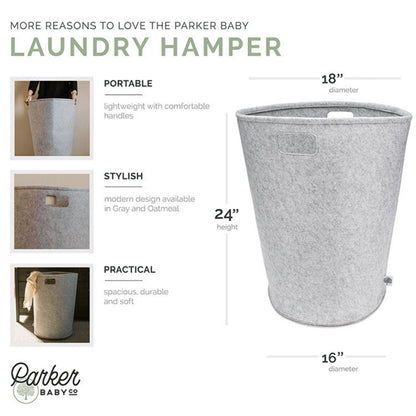 Felt Laundry Hamper by Parker Baby Co.