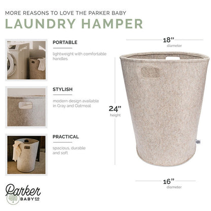 Felt Laundry Hamper by Parker Baby Co.