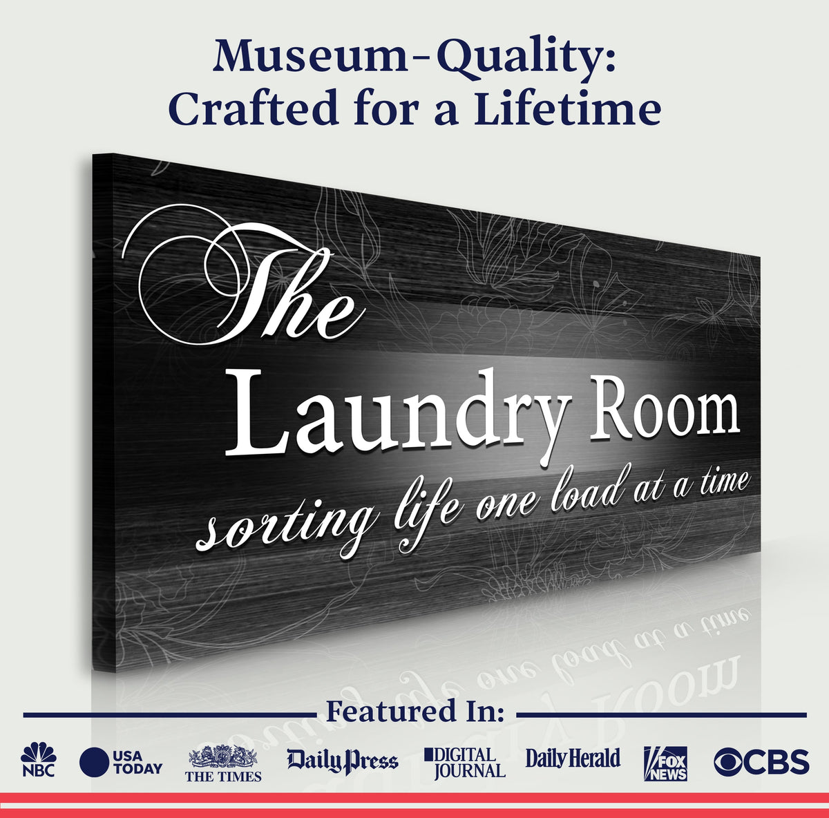 The Laundry Room Sign II by Tailored Canvases