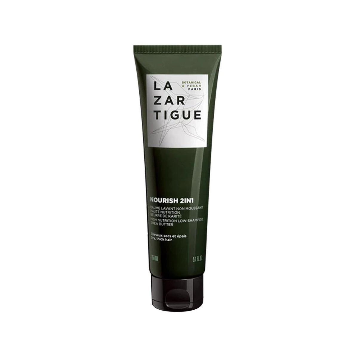 Lazartigue Nourish Vegan Shampoo - 2-in-1 Nourishing & Cleansing, Cruelty-Free, 8.45 fl ozShampooTorqelo.com