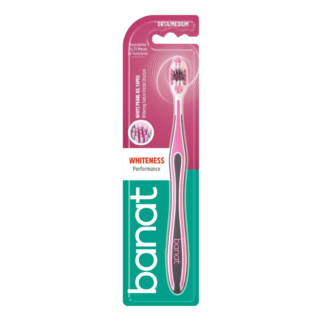 Banat Performance Toothbrush (Medium) (Assorted) by Beauty Care Bag