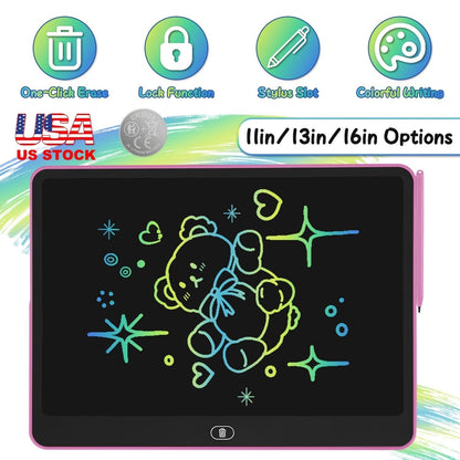 LCD Writing Tablet for Kids with Stylus & Lock FunctionWriting TabletTorqelo.com