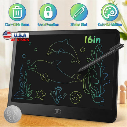 LCD Writing Tablet for Kids with Stylus & Lock FunctionWriting TabletTorqelo.com